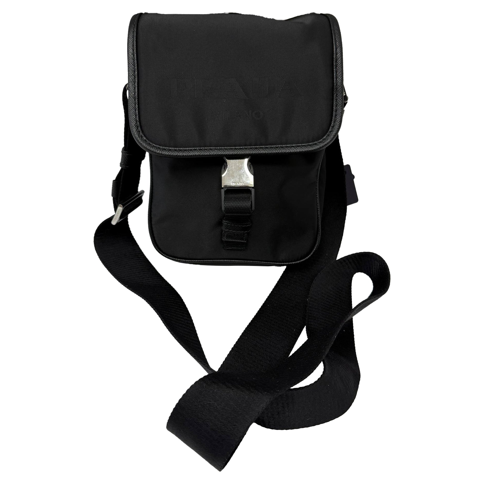 Buckle Messenger Bag Tessuto Small
