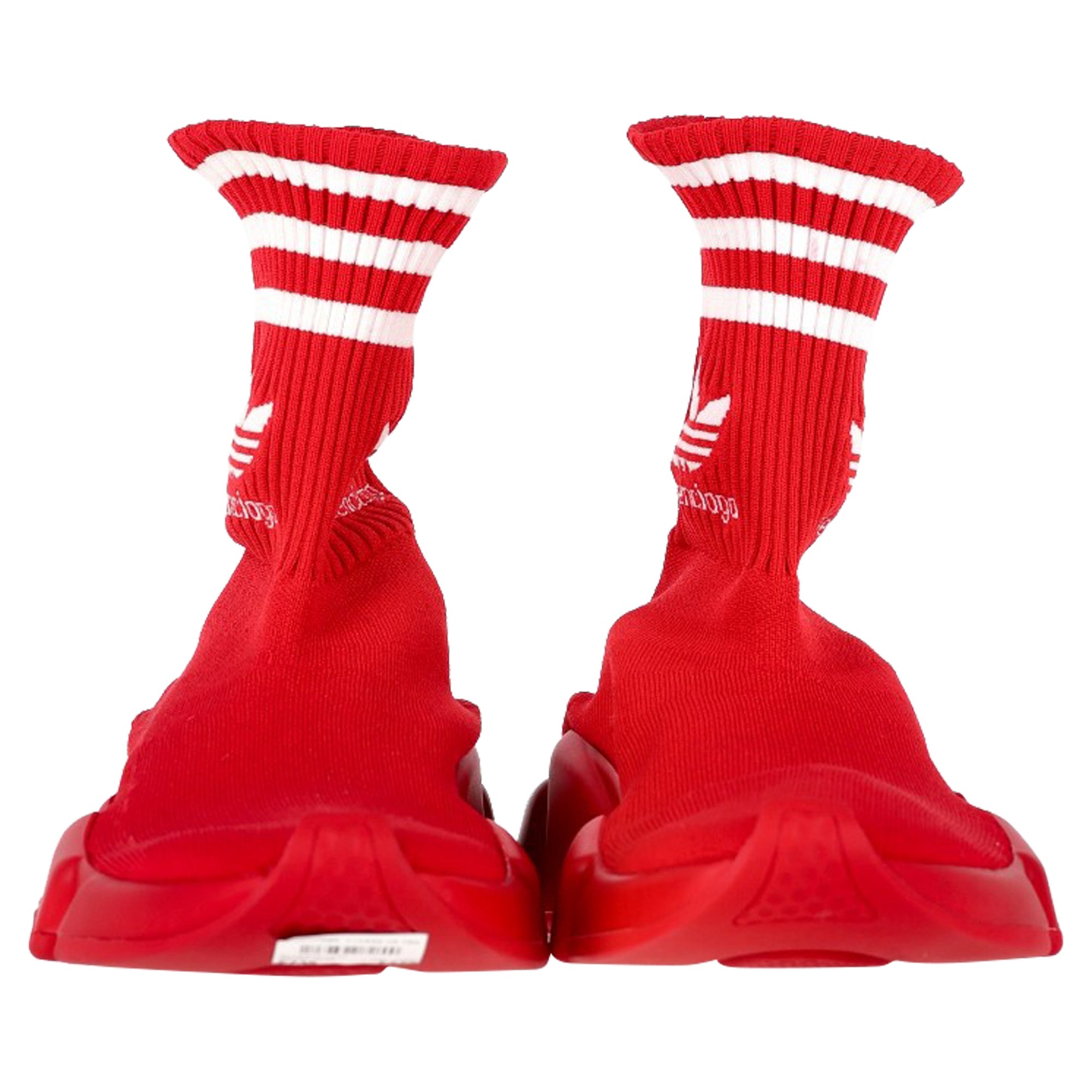 Women's Balenciaga X Adidas Knit Speed 3.0 Sneakers in Red Neoprene