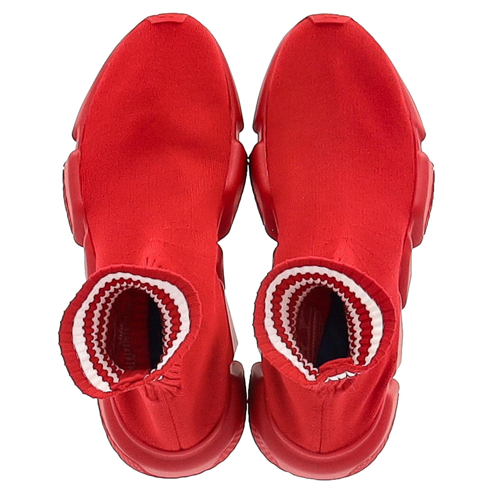 Women's Balenciaga X Adidas Knit Speed 3.0 Sneakers in Red Neoprene