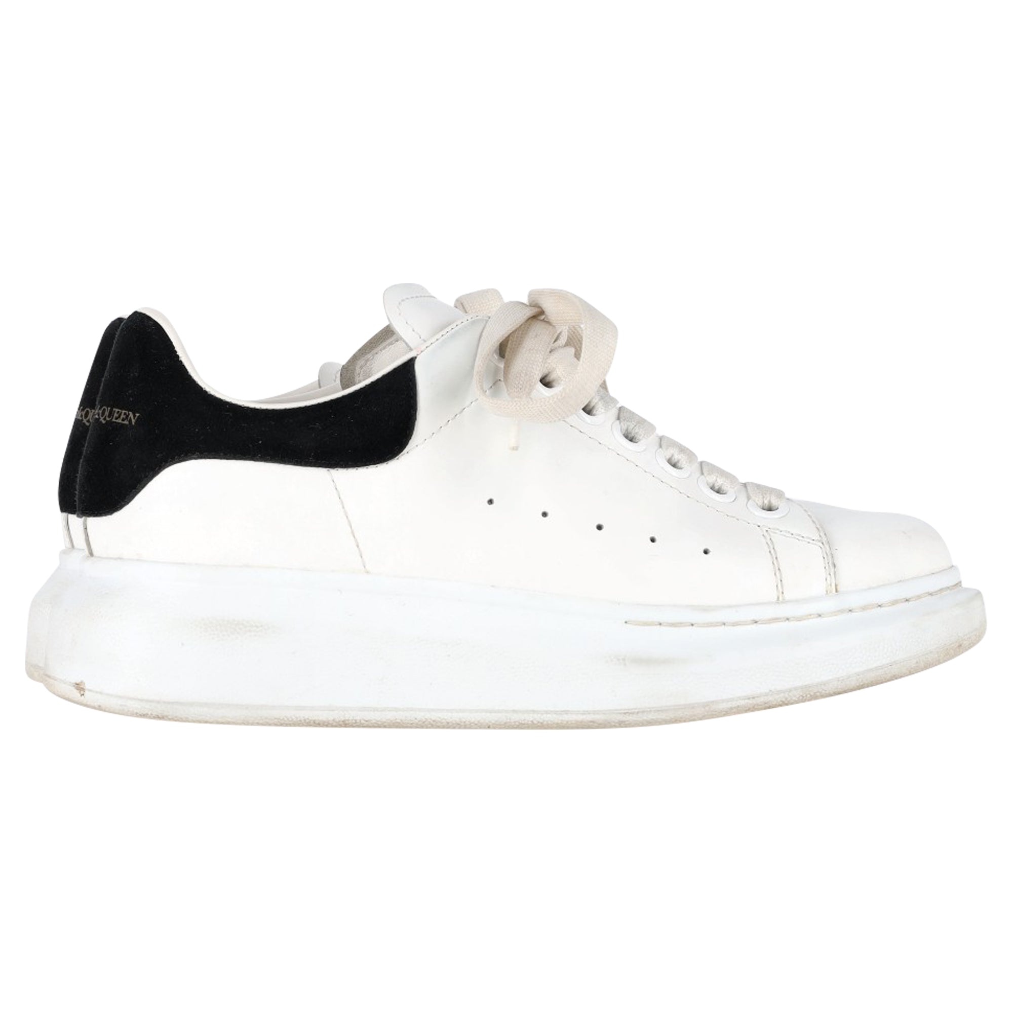 Alexander Mcqueen Oversized Sneakers in White Leather