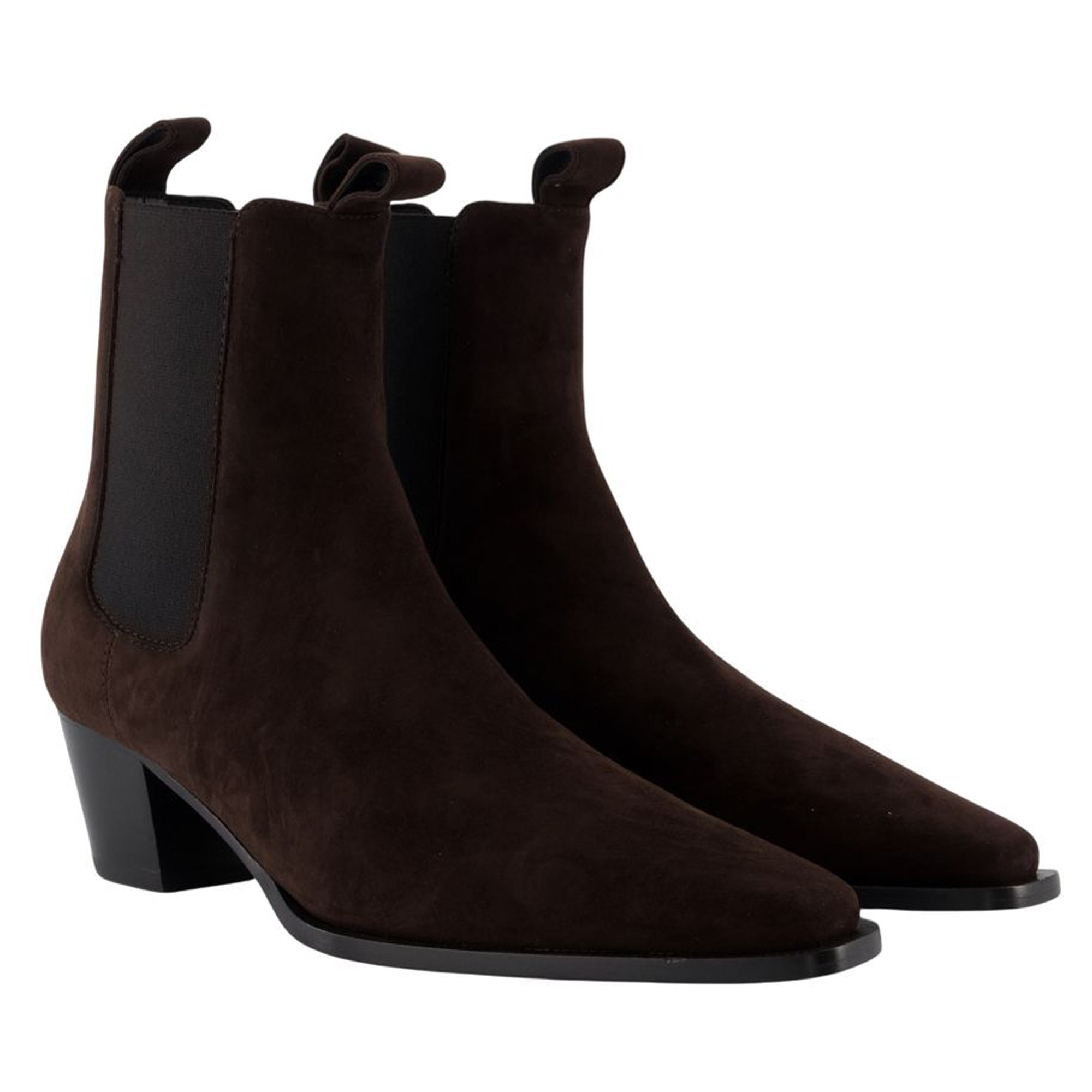 City Ankle Boots - TOTEME - Leather - Brown