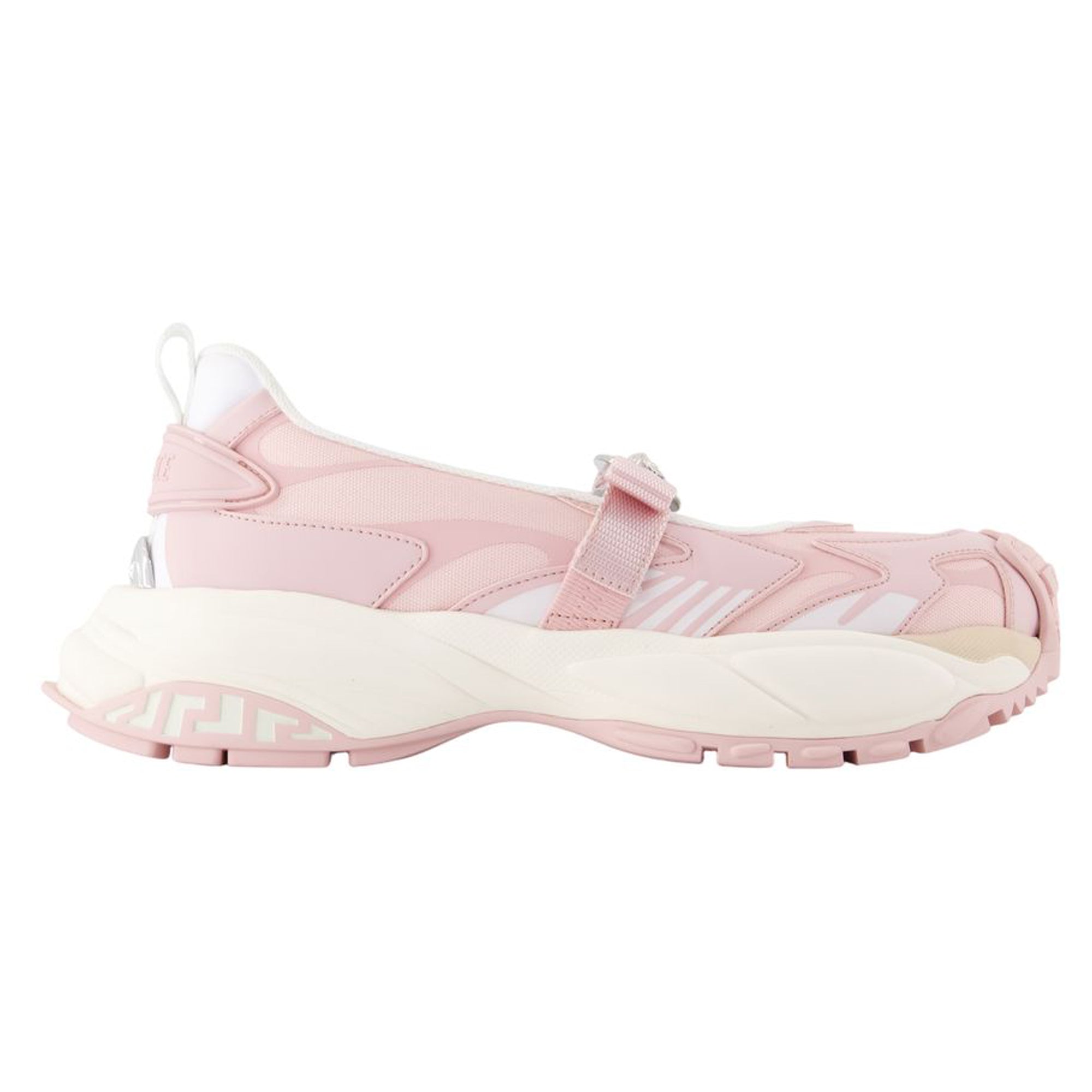 Women's Mary Jane Sneakers - Versace - Synthetic - Pink