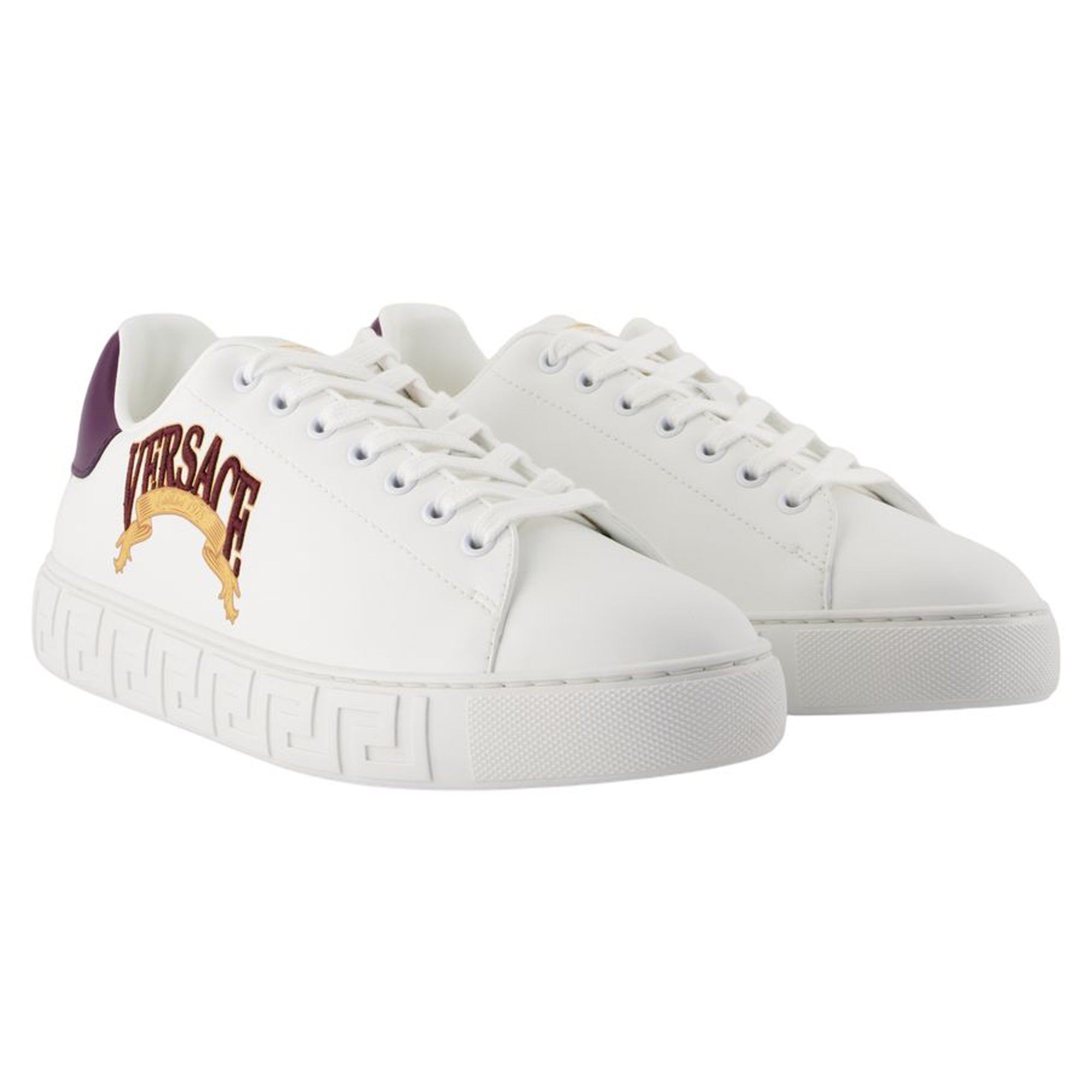 Women's Sneakers - Versace - Synthetic Leather - White