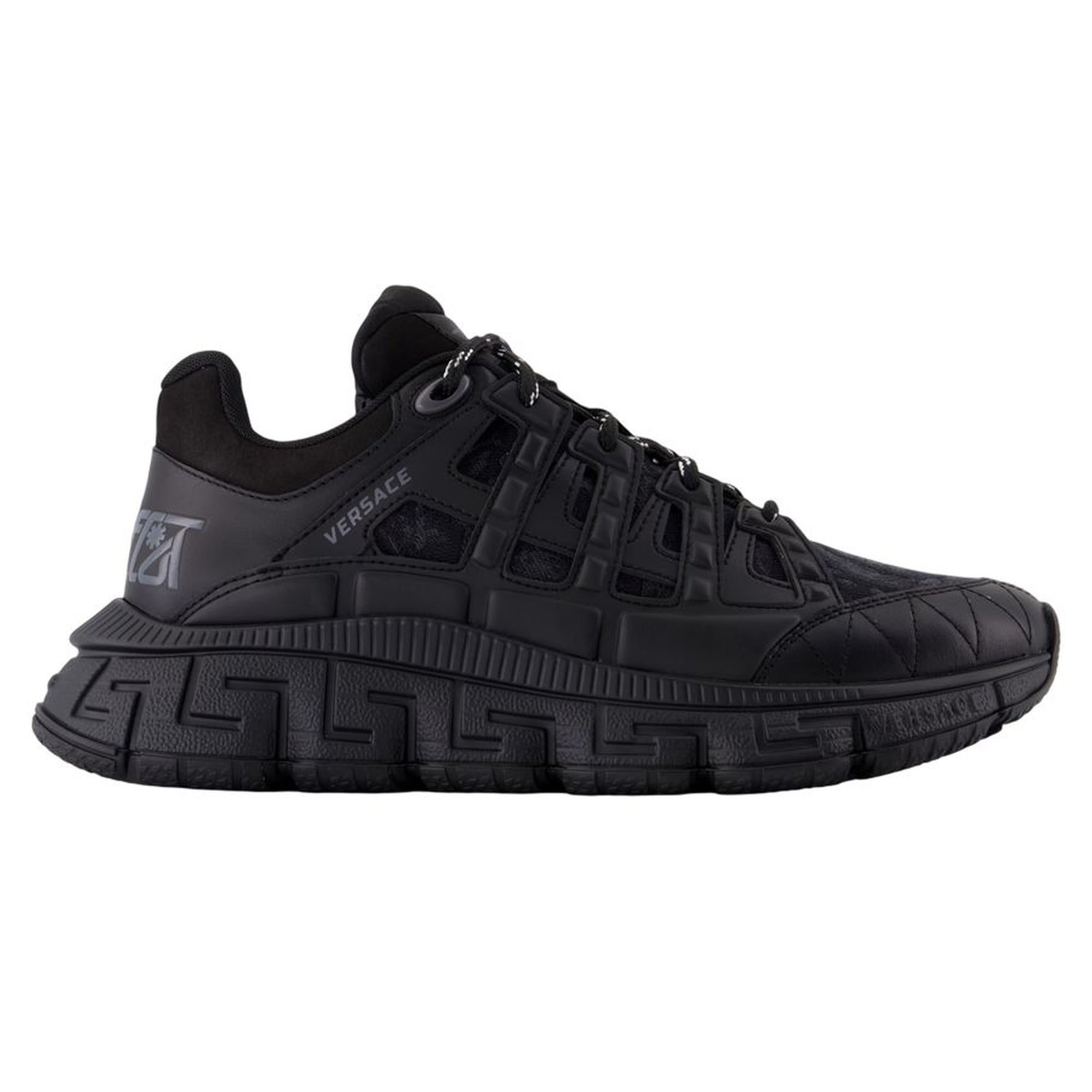 Women's Sneakers - Versace - Leather - Black