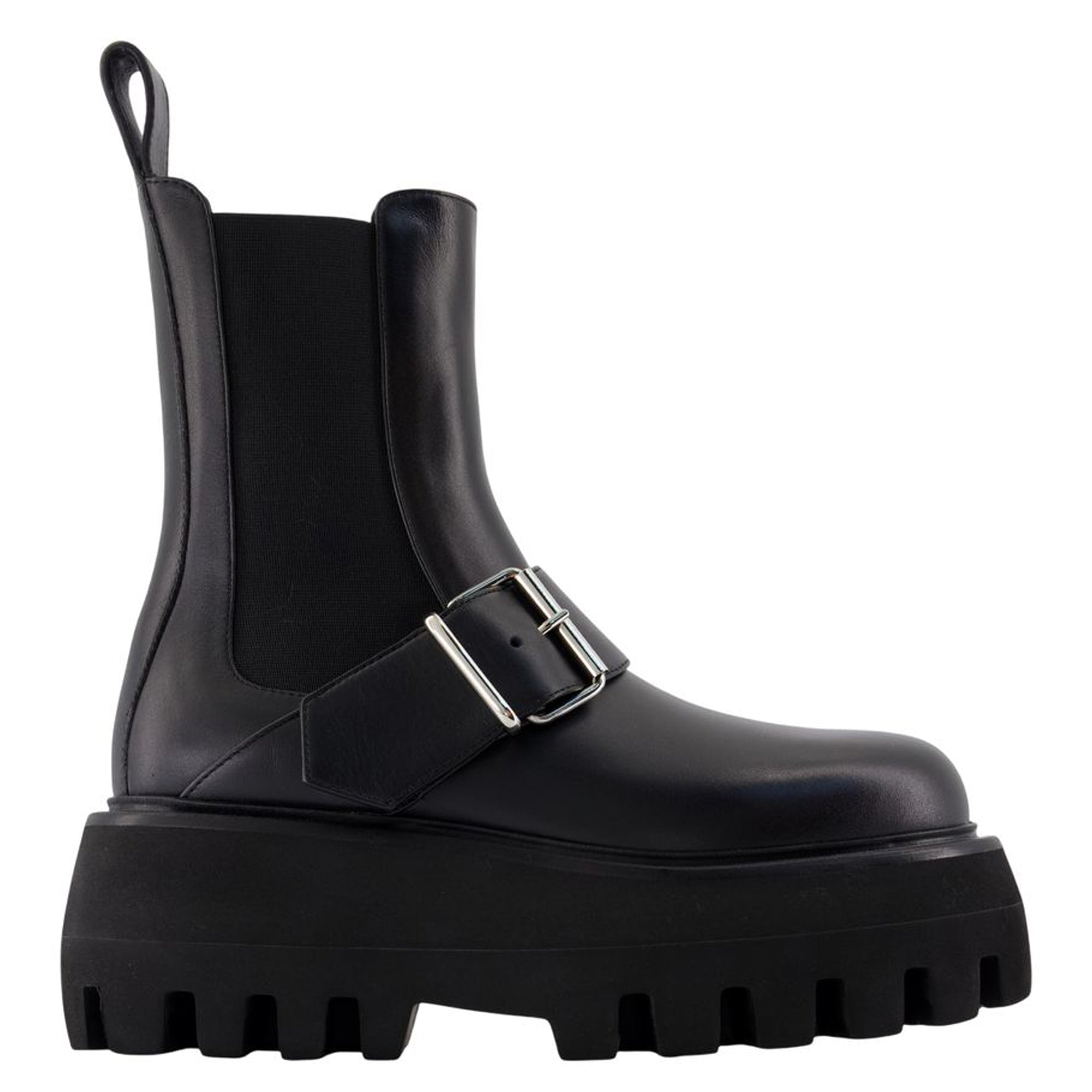 Women's High Ankle Boots - Alexander McQueen - Leather - Black