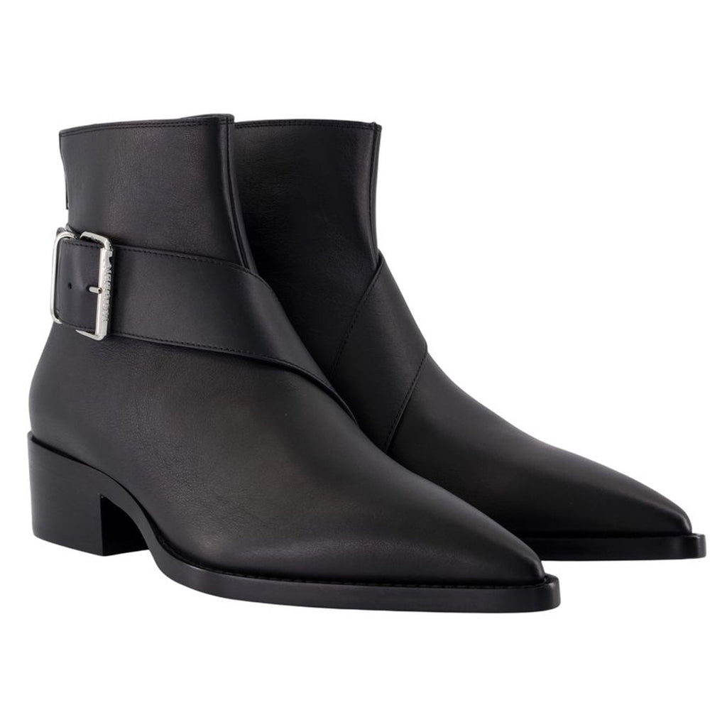 Women's Ankle Boots - Alexander McQueen - Leather - Black