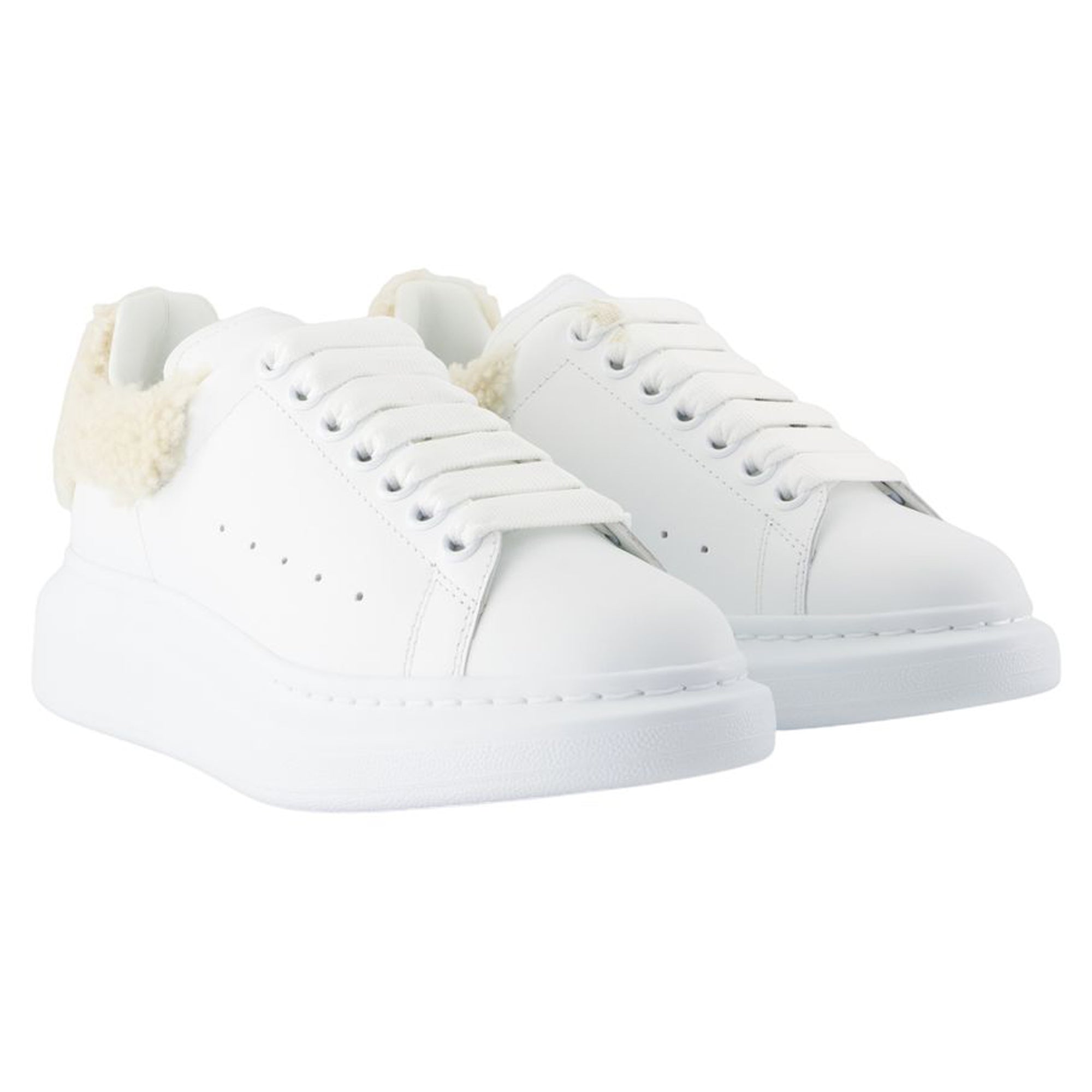 Women's Oversized Sneakers - Alexander McQueen - Leather - White