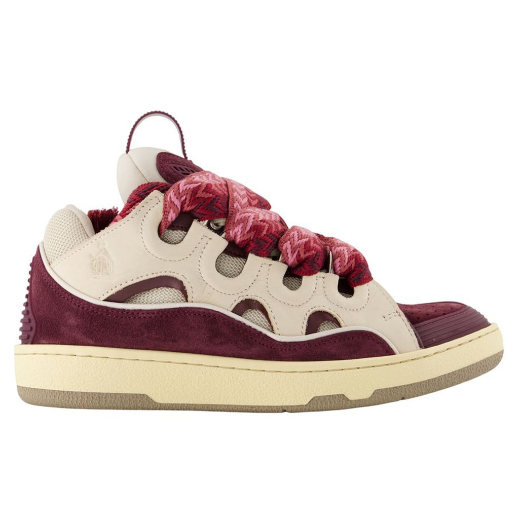 Curb sneakers - Lanvin - Synthetic - Beige/Bordeau