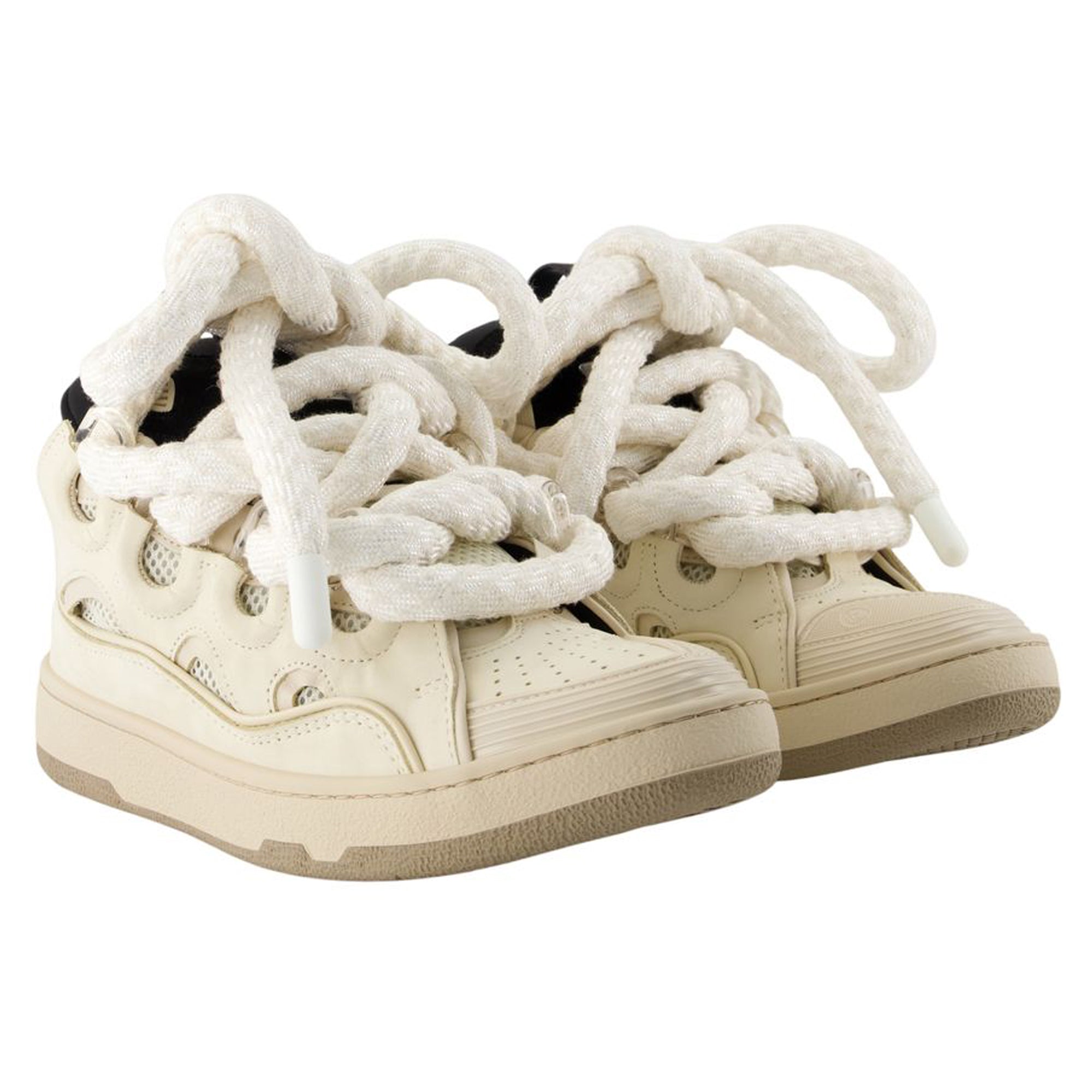 Curb Sneakers - Lanvin - Leather - Beige