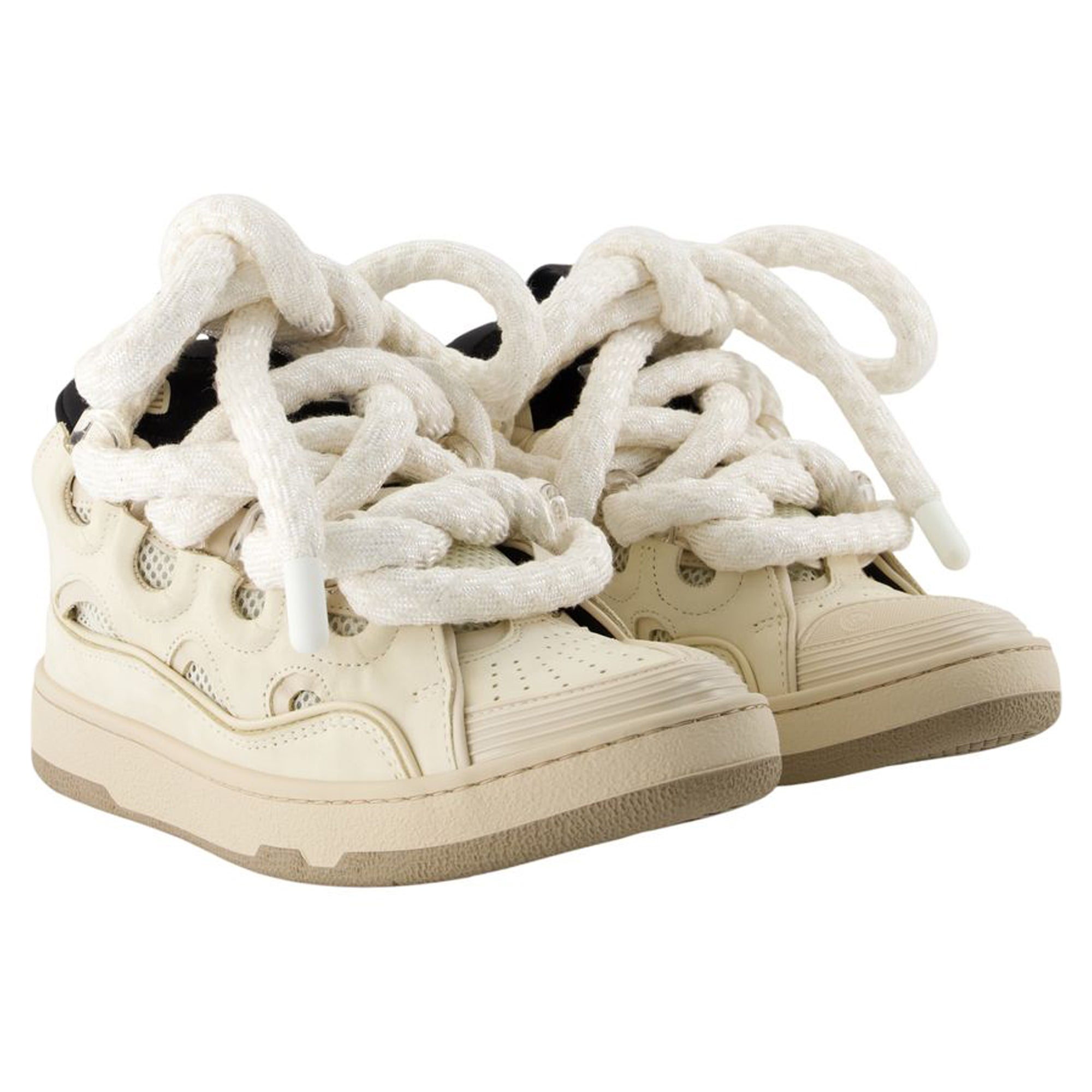 Curb Sneakers - Lanvin - Leather - Beige