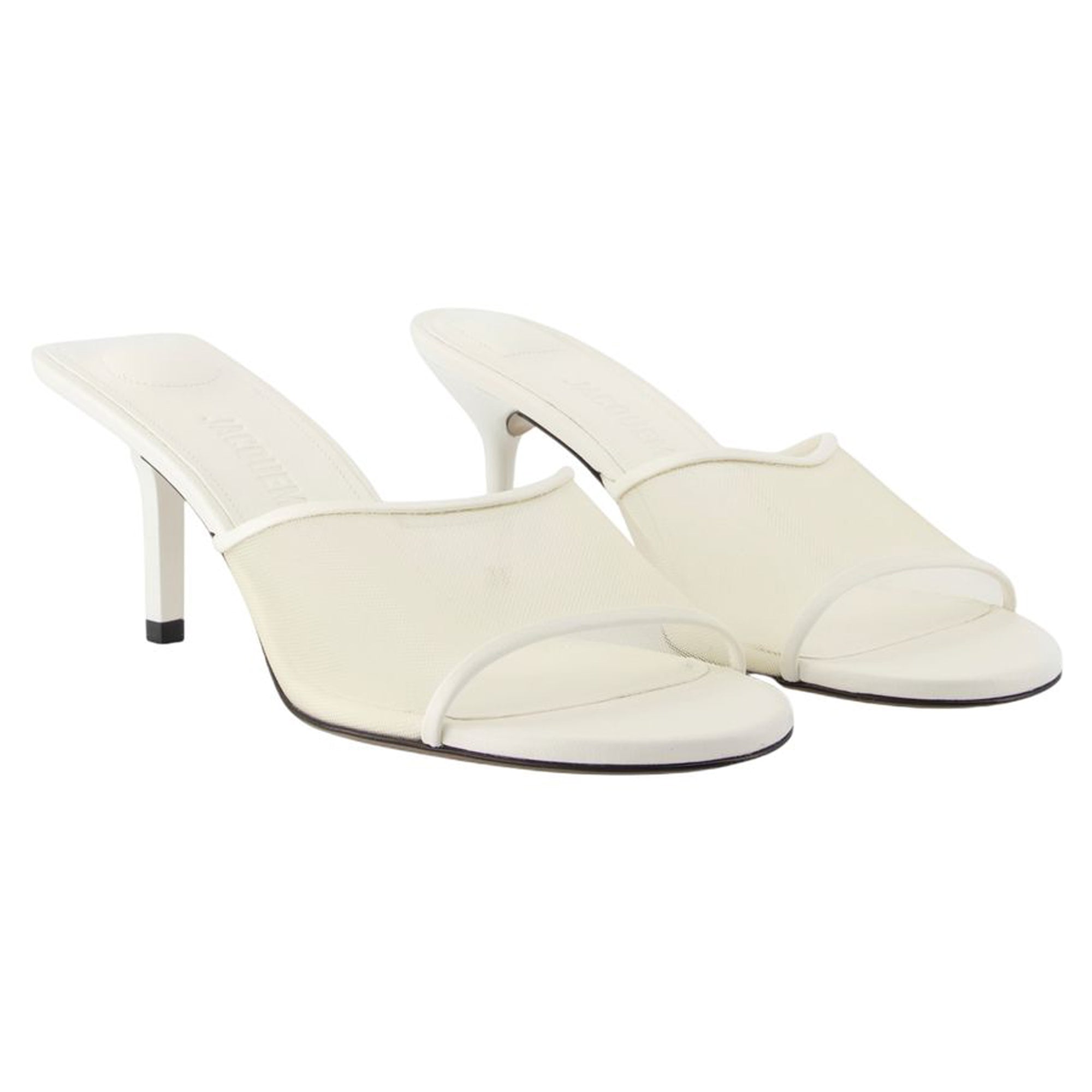 Women's Cubisto Sandals - Jacquemus - Leather - White