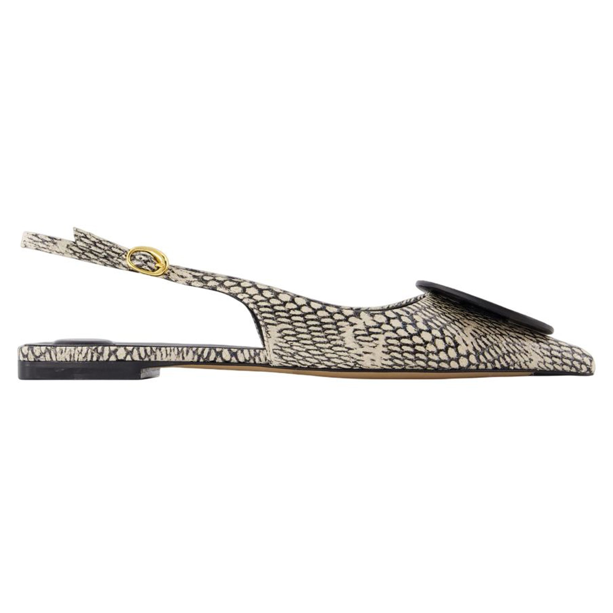 Duelo P Slingbacks - Jacquemus - Leather - Beige