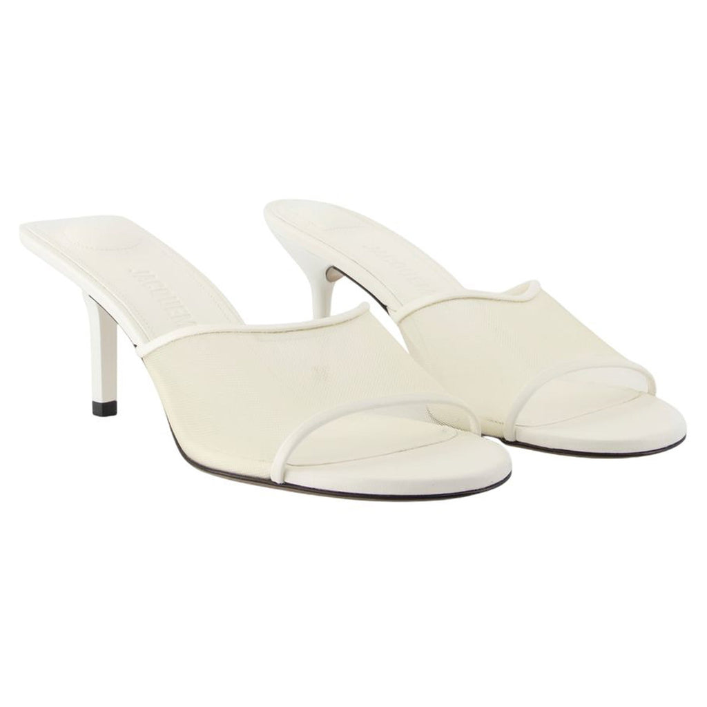 Women's Cubisto Sandals - Jacquemus - Leather - White