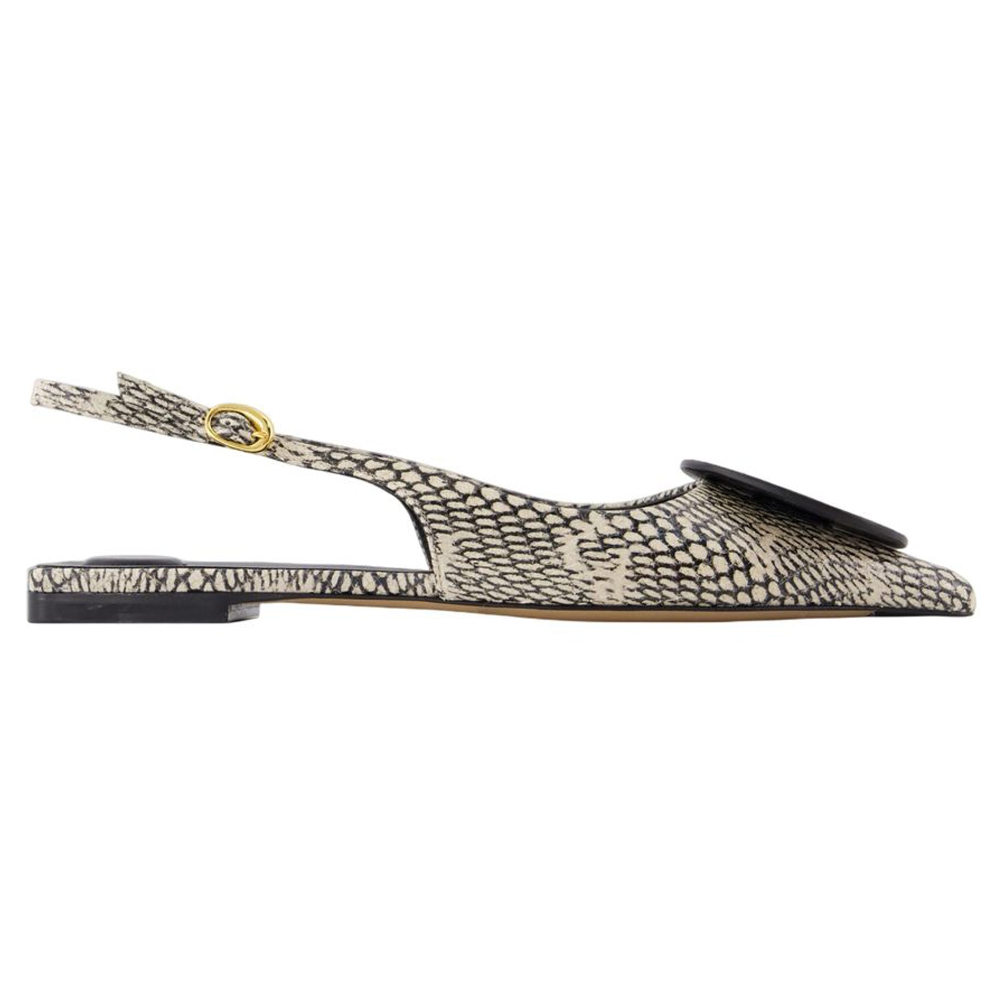 Duelo P Slingbacks - Jacquemus - Leather - Beige