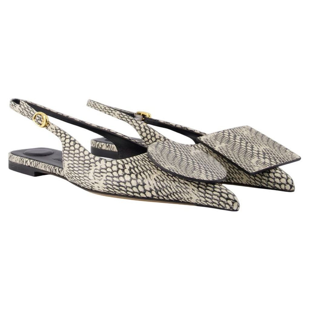 Duelo P Slingbacks - Jacquemus - Leather - Beige