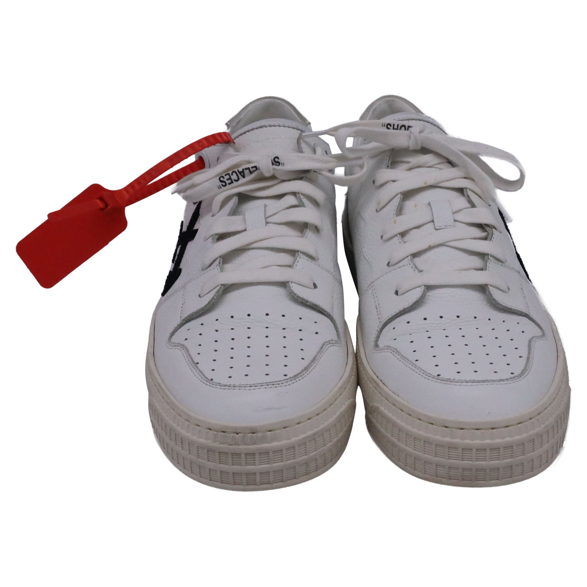 Off-White 3.0 Polo Low-Top Sneakers in White Leather
