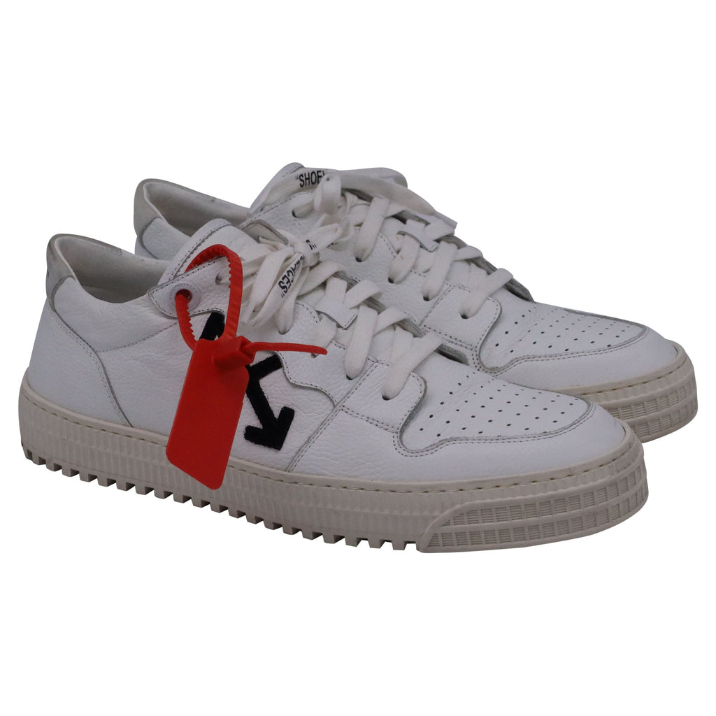 Off-White 3.0 Polo Low-Top Sneakers in White Leather