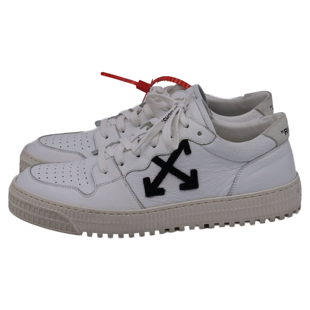 Off-White 3.0 Polo Low-Top Sneakers in White Leather
