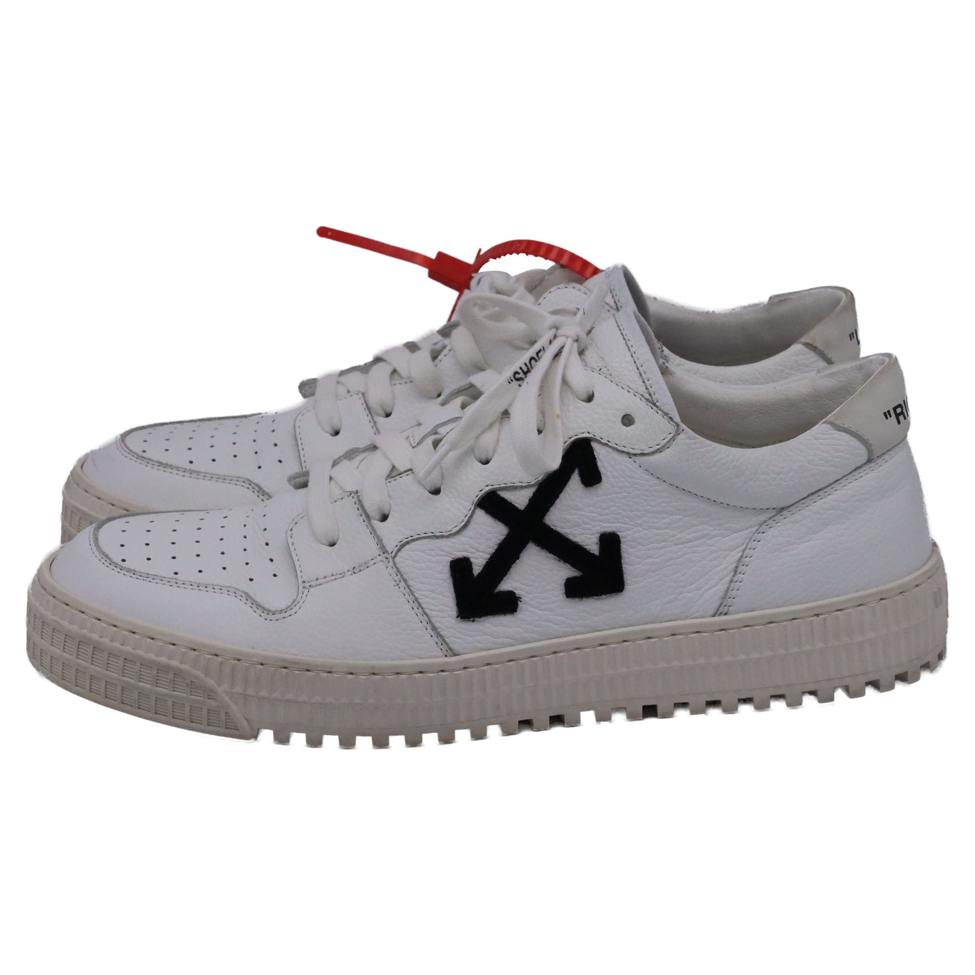 Off-White 3.0 Polo Low-Top Sneakers in White Leather
