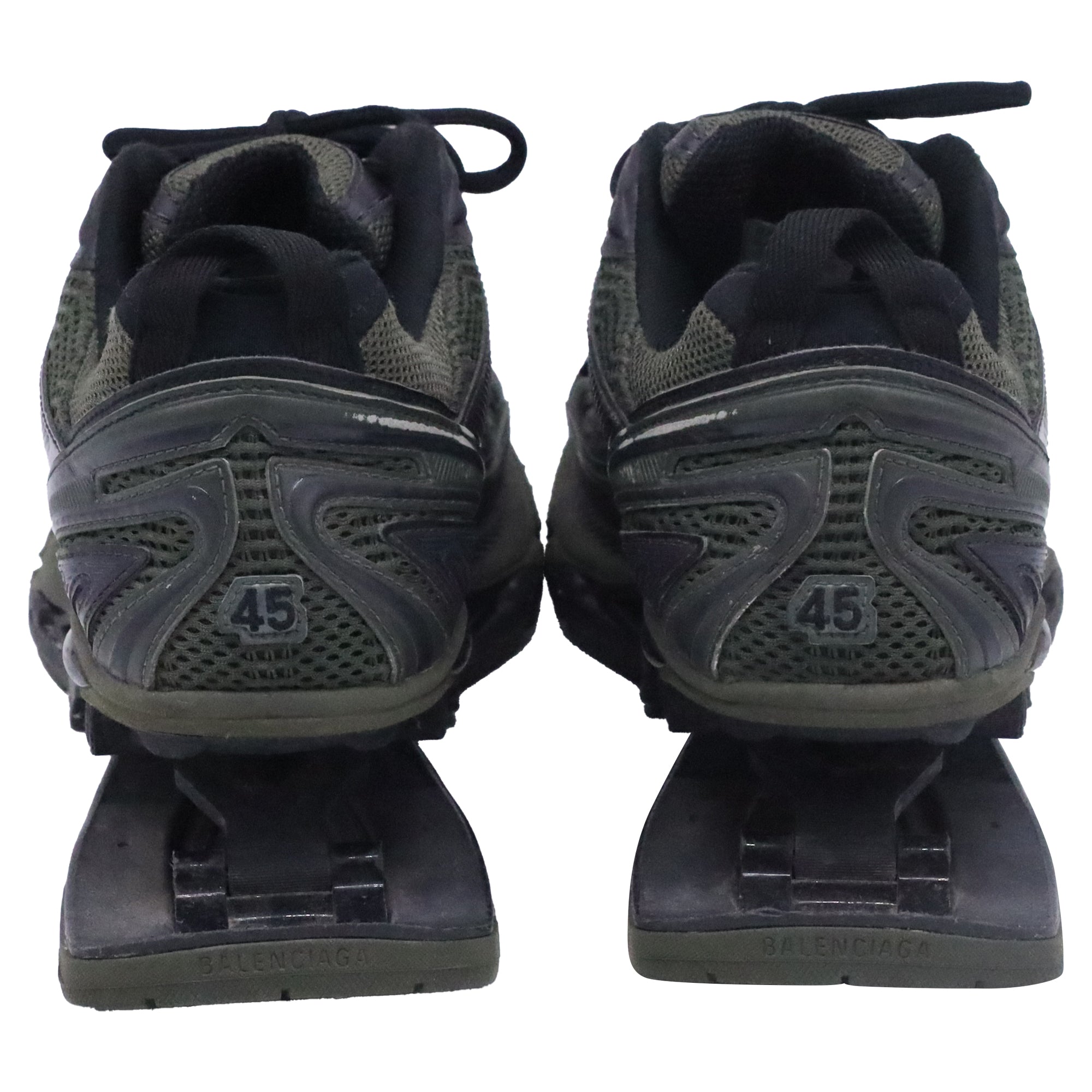 Men's Balenciaga X-Pander Low-Top Sneakers in Olive Polyester