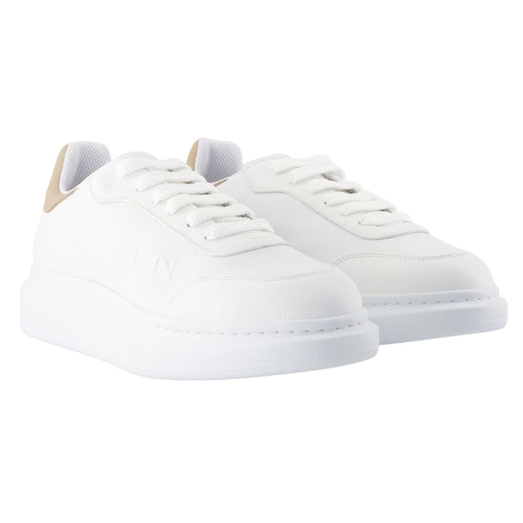 Oversized Sneakers - Alexander McQueen - Leather - Beige