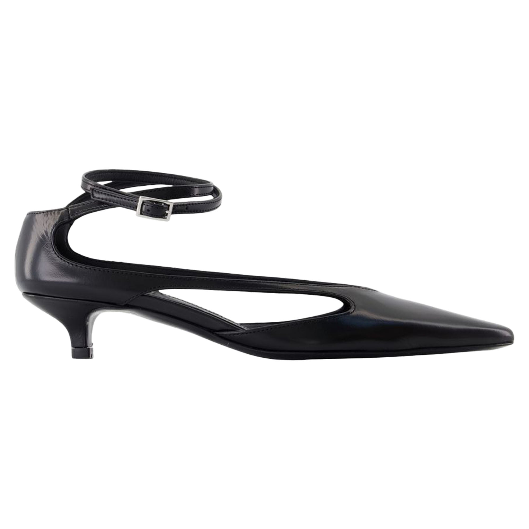 Women's Kitten Pumps - TOTEME - Leather - Black