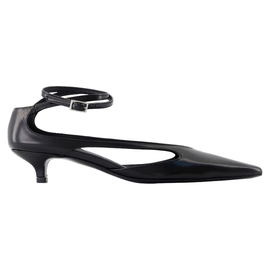 Women's Kitten Pumps - TOTEME - Leather - Black