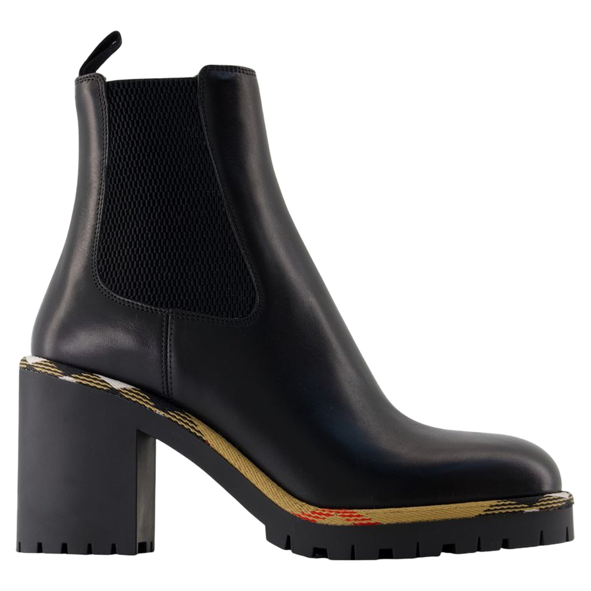 Women's Gravel 70 Ankle Boots - Burberry - Leather - Black