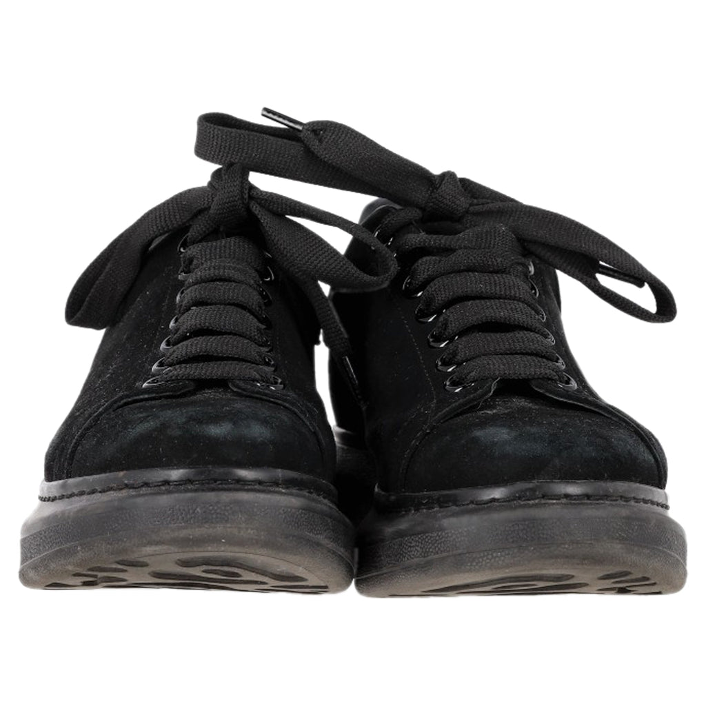 Women's Alexander Mcqueen Oversized Sneakers in Triple Black Suede