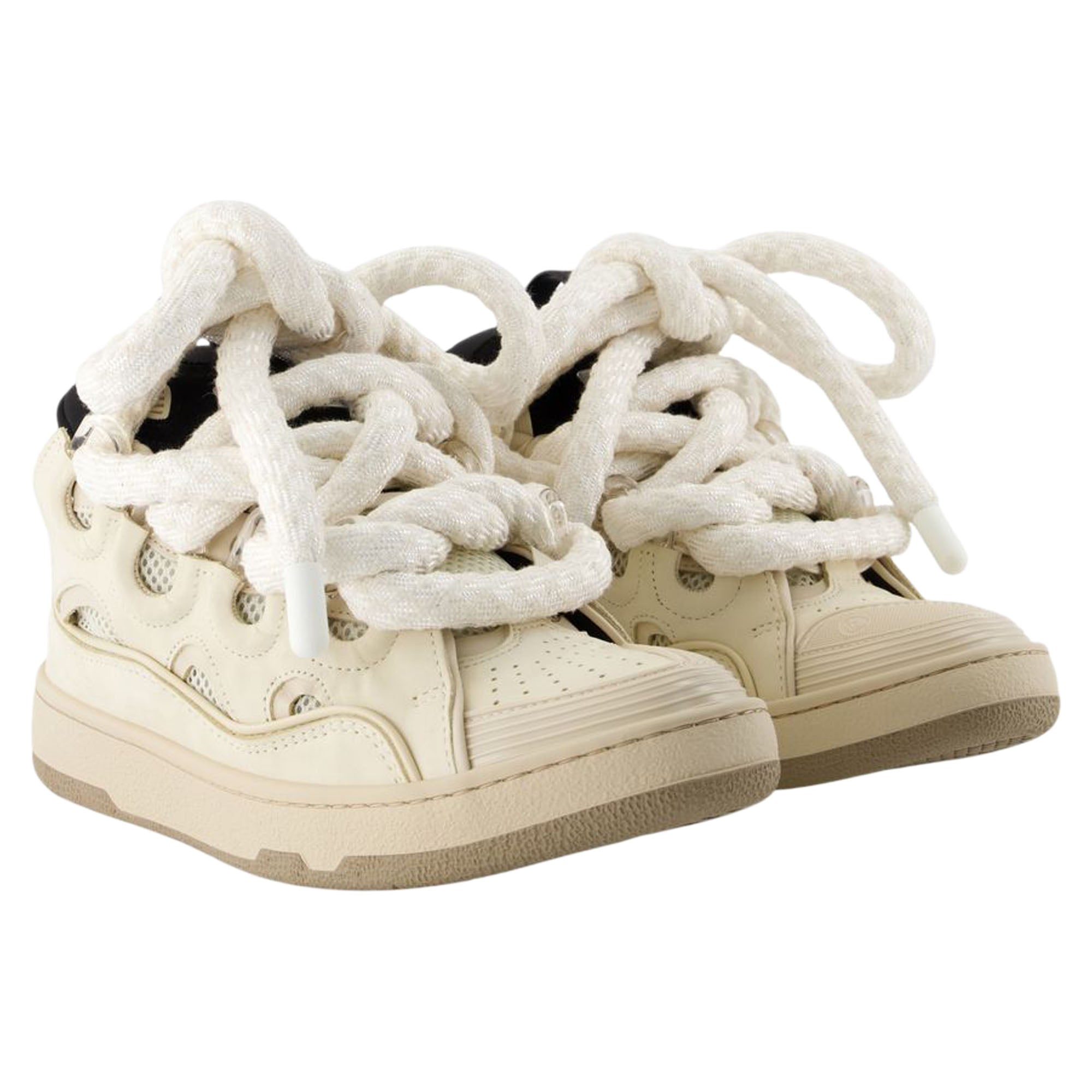 Curb Sneakers - Lanvin - Leather - Beige
