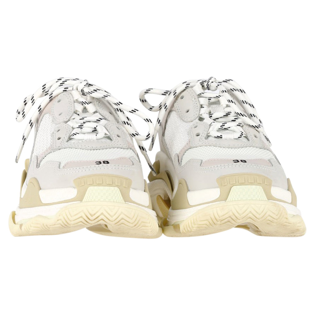 Women's Balenciaga Triple S Sneakers in White Polyester