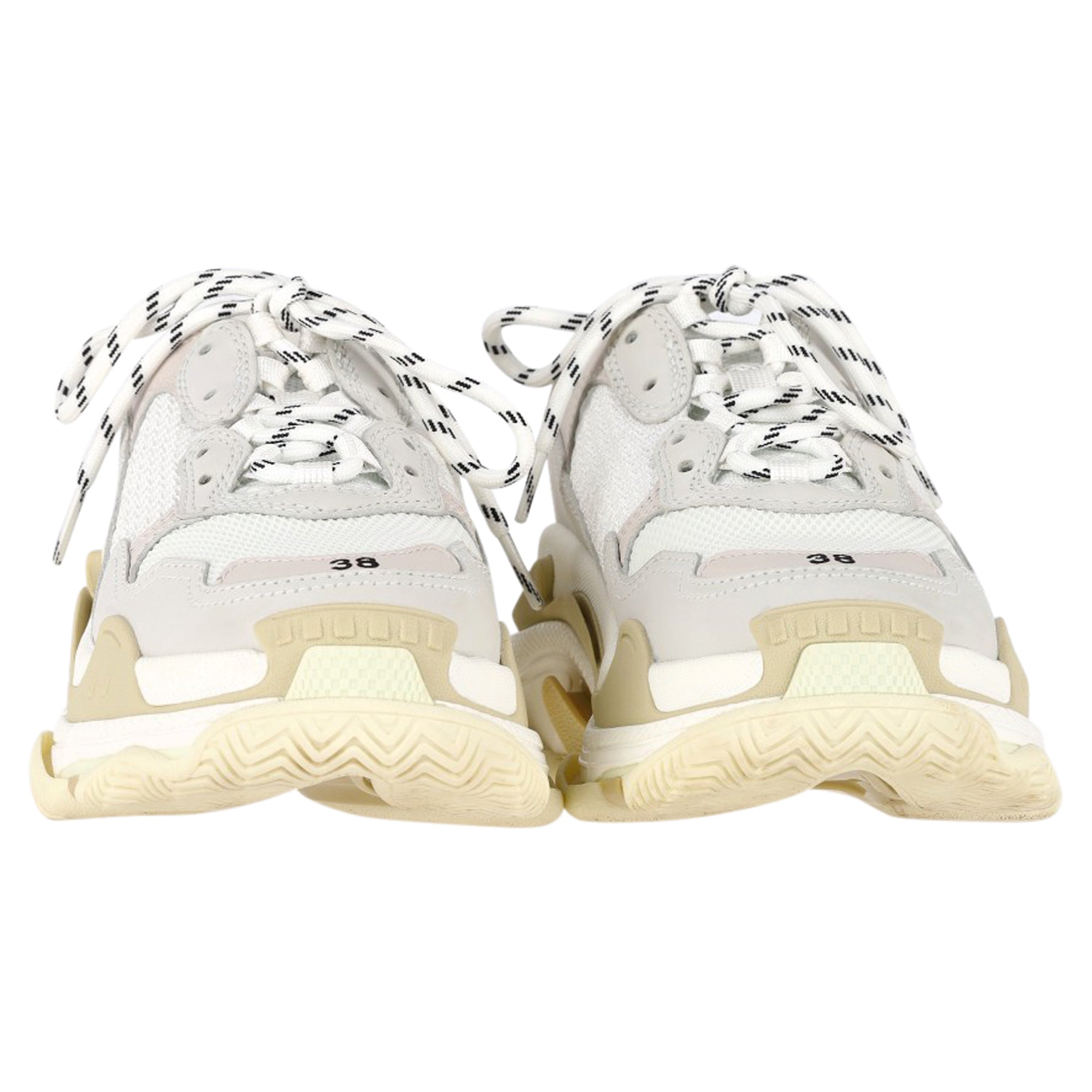 Women's Balenciaga Triple S Sneakers in White Polyester