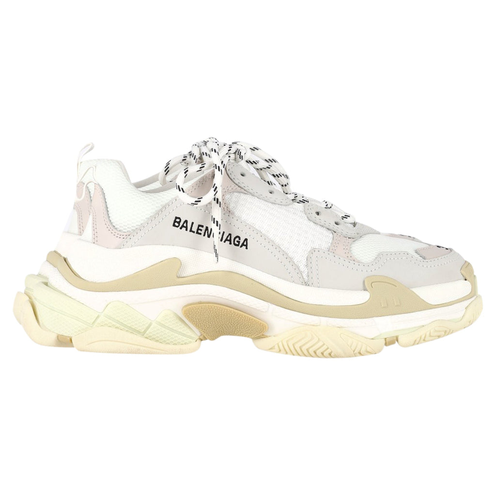 Women's Balenciaga Triple S Sneakers in White Polyester