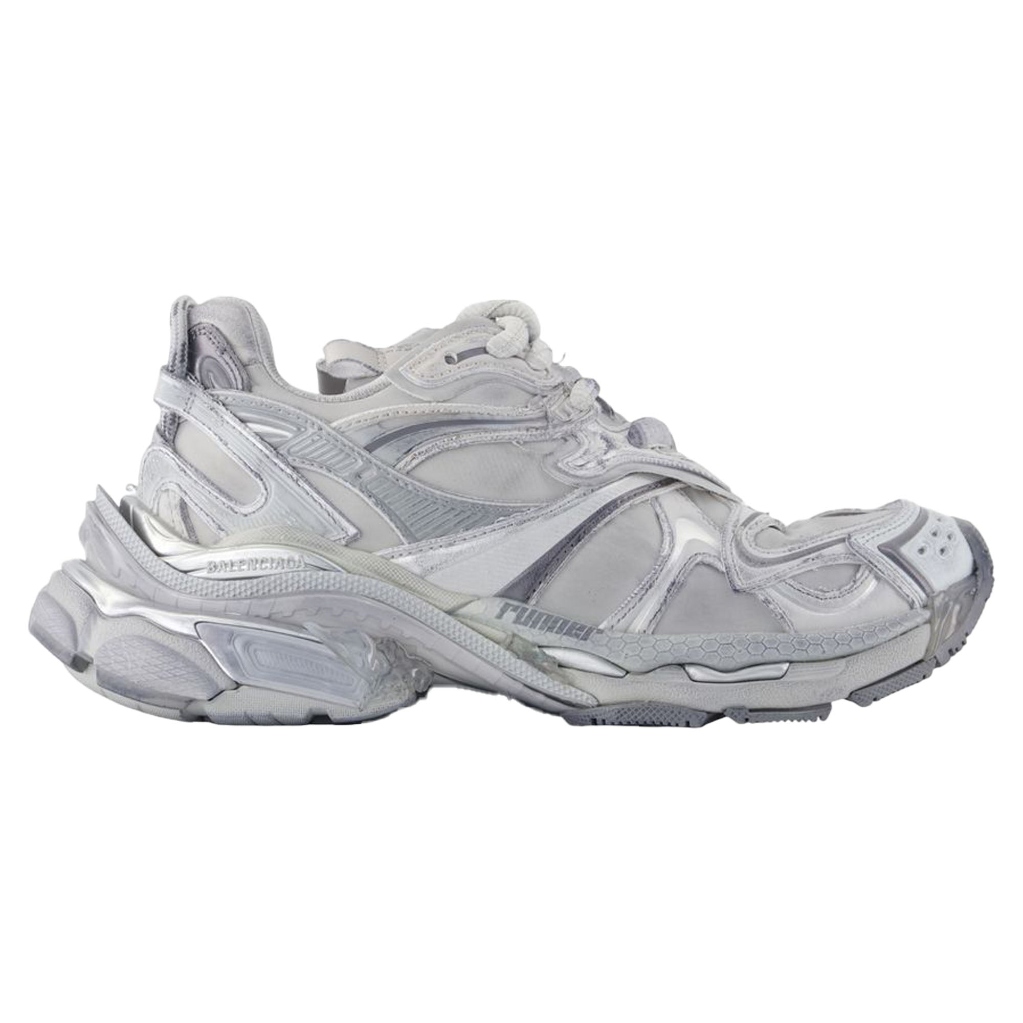 Women's Runner 2 Sneakers - Balenciaga - Nylon - Grey