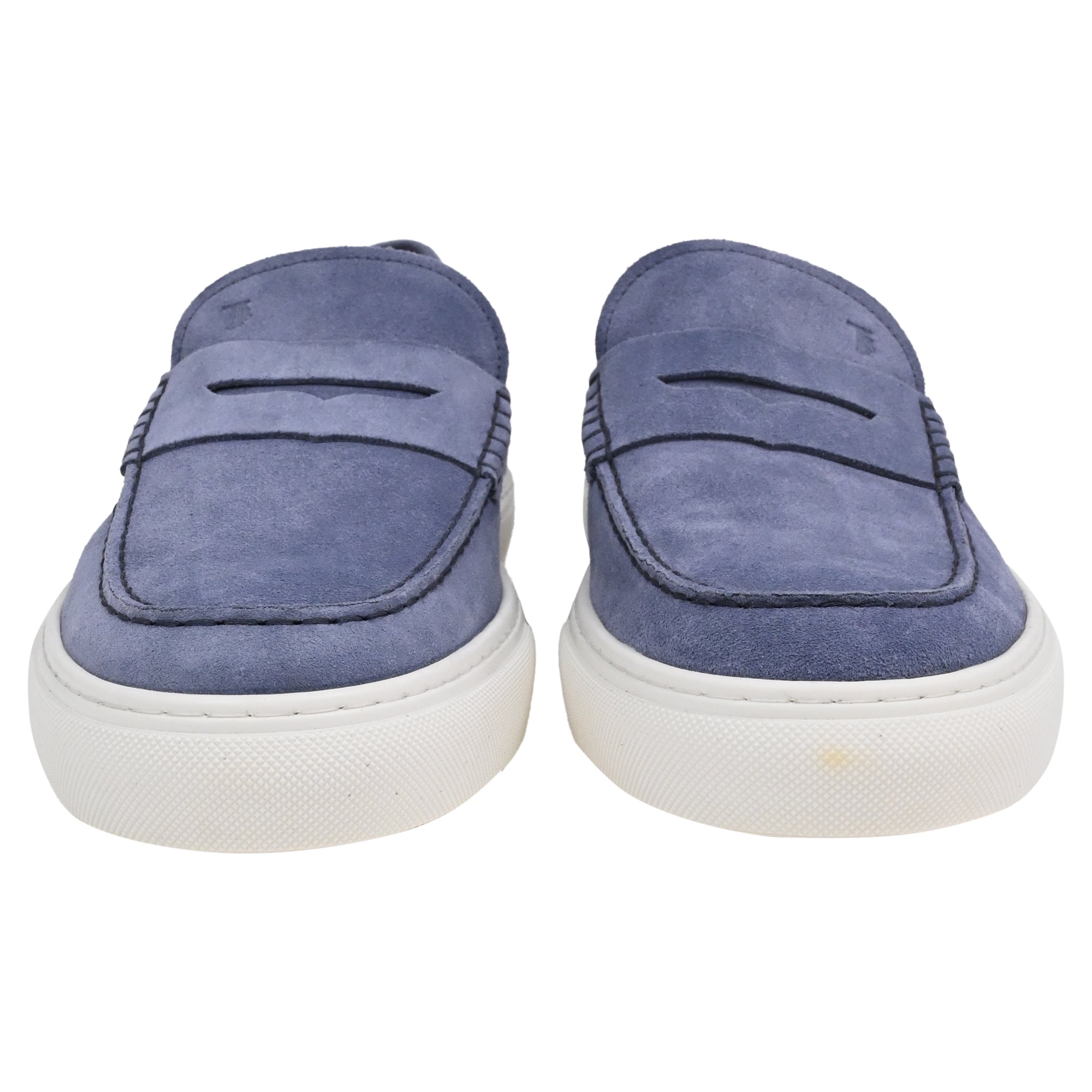 Men's Tod's Gommino Penny Loafers in Blue Suede