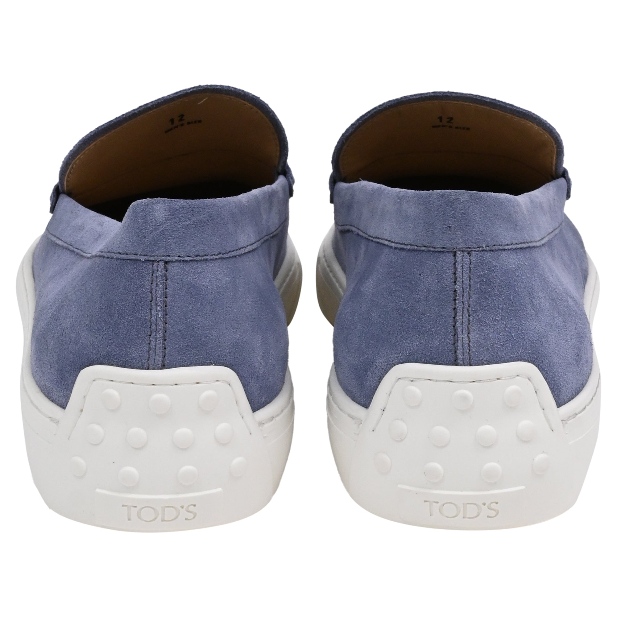 Men's Tod's Gommino Penny Loafers in Blue Suede