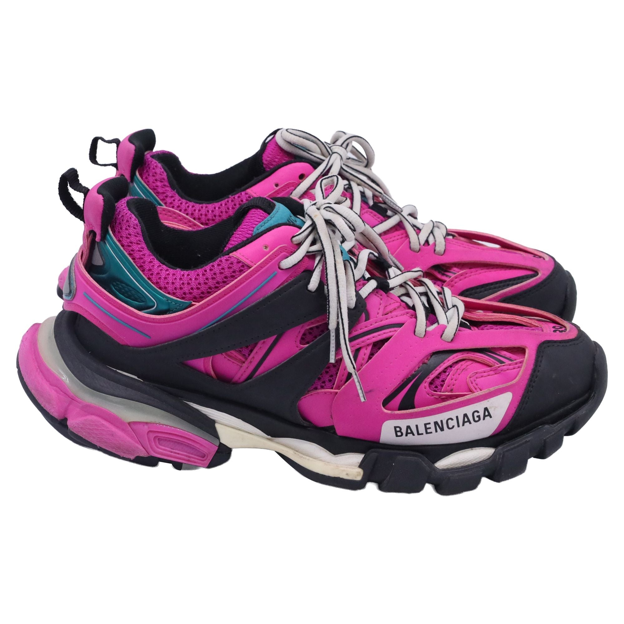Women's Balenciaga Track Sneakers in Pink Polyurethane