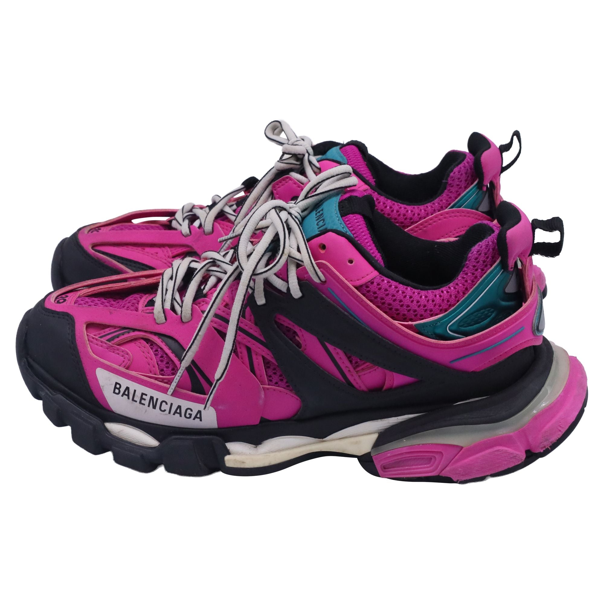 Women's Balenciaga Track Sneakers in Pink Polyurethane
