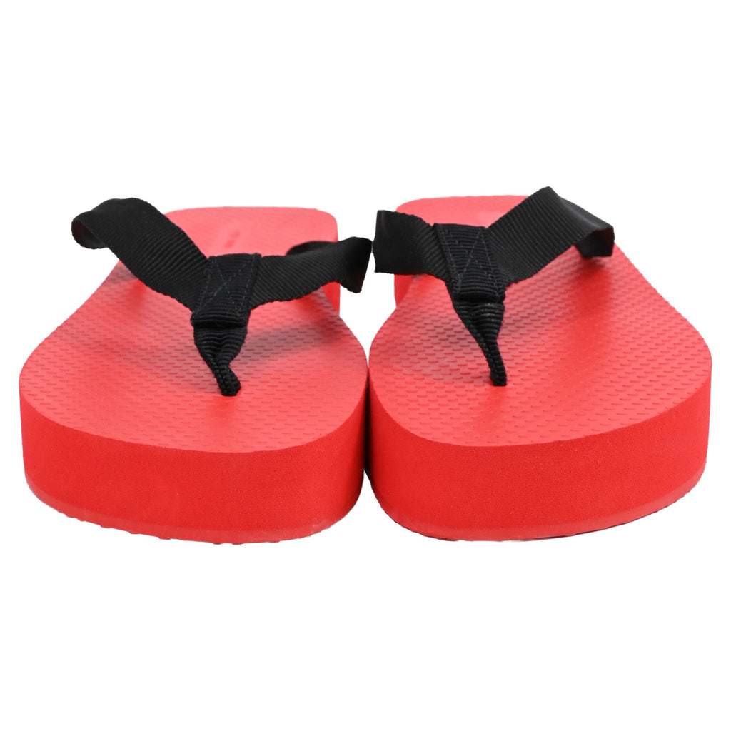 Women's The Row Dune Platform Flip Flops in Red Rubber
