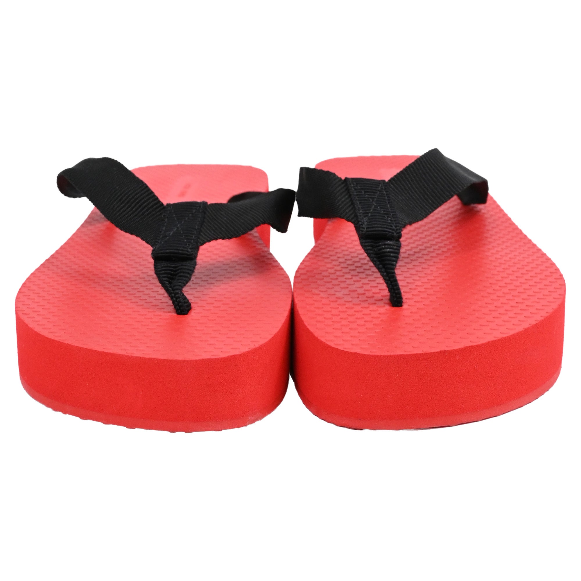 Women's The Row Dune Platform Flip Flops in Red Rubber