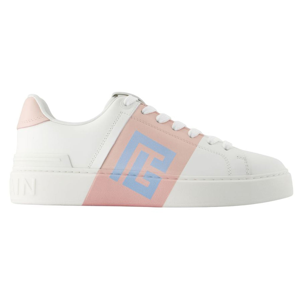 Women's B-Court Sneakers - Balmain - Leather - Pink