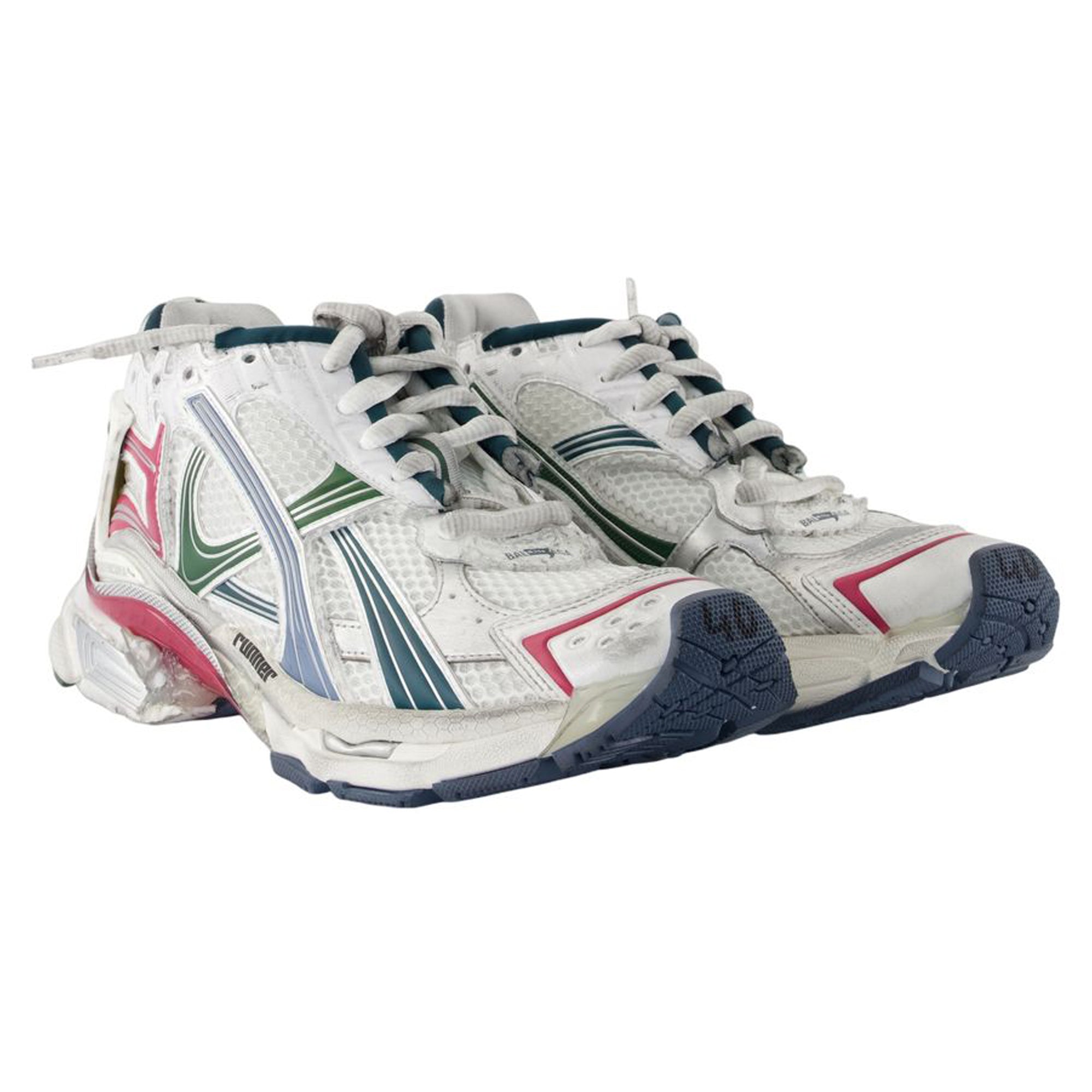 Women's Runner Sneakers - Balenciaga - Synthetic - White