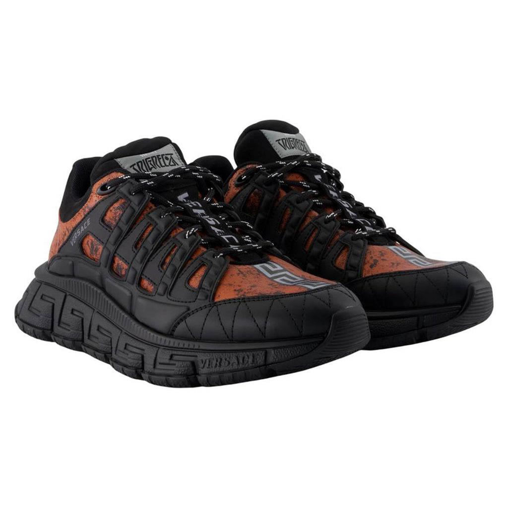 Women's Sneakers - Versace - Leather - Black