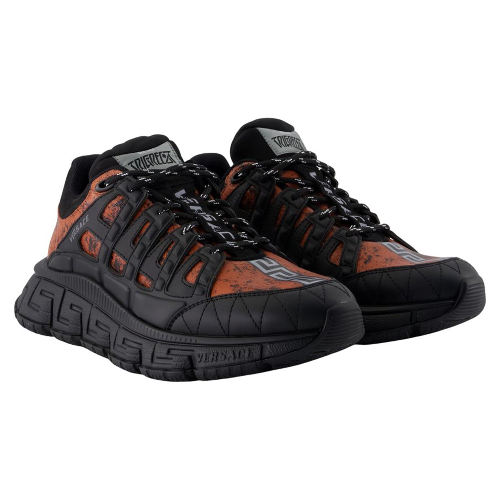 Women's Sneakers - Versace - Leather - Black