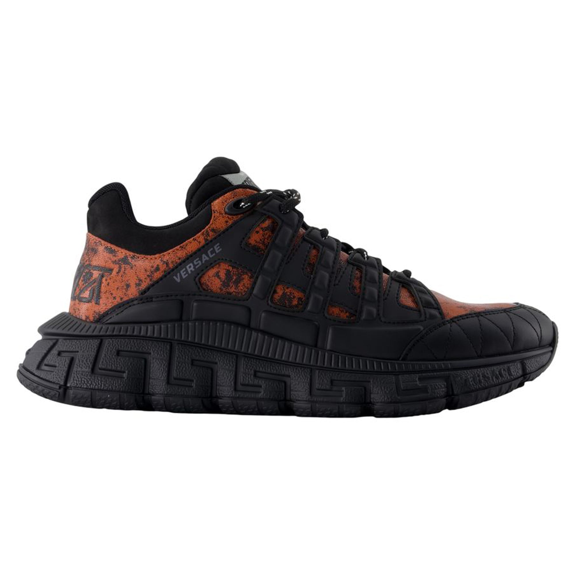 Women's Sneakers - Versace - Leather - Black