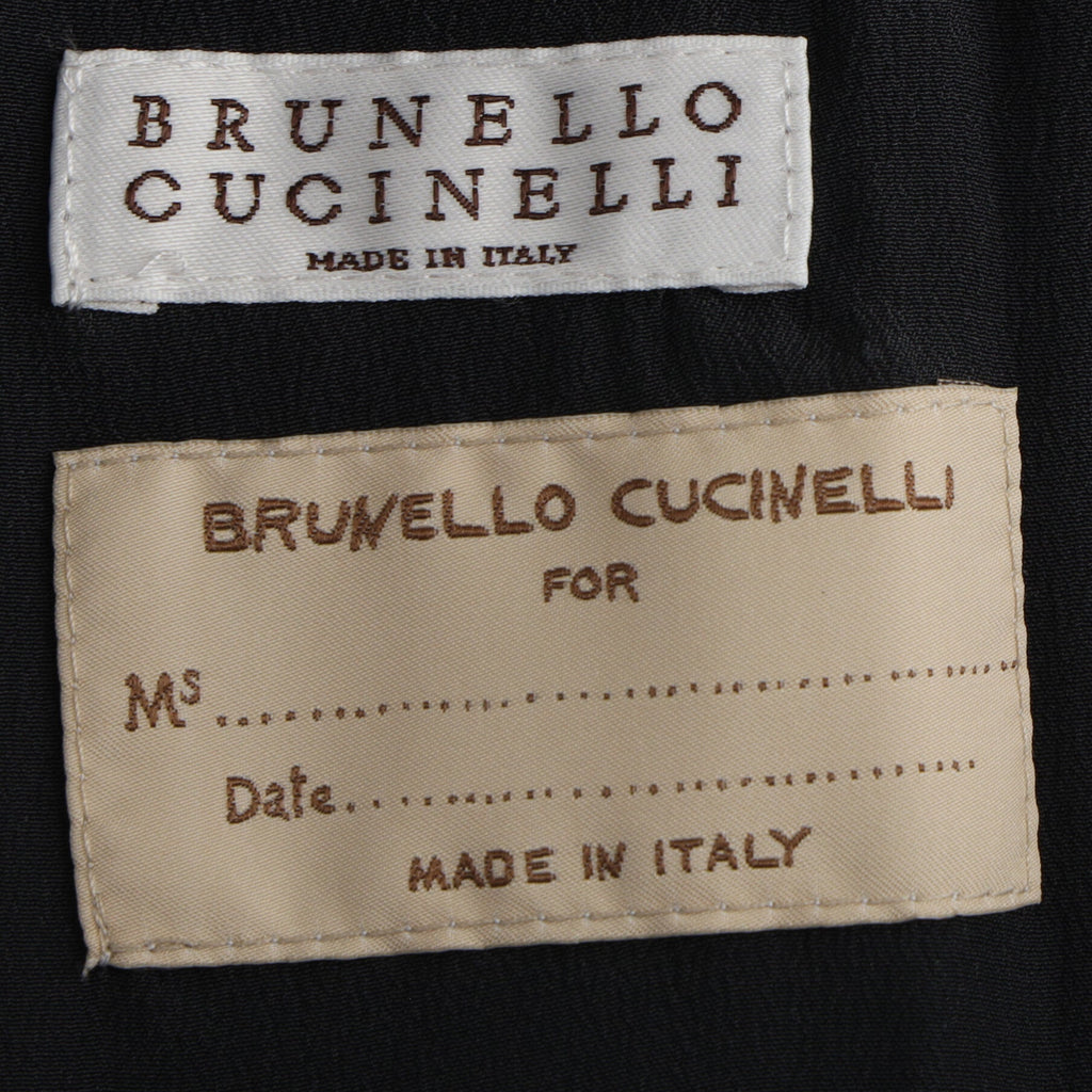 Brunello Cucinelli Houndstooth Double-Breasted Blazer in Brown Wool
