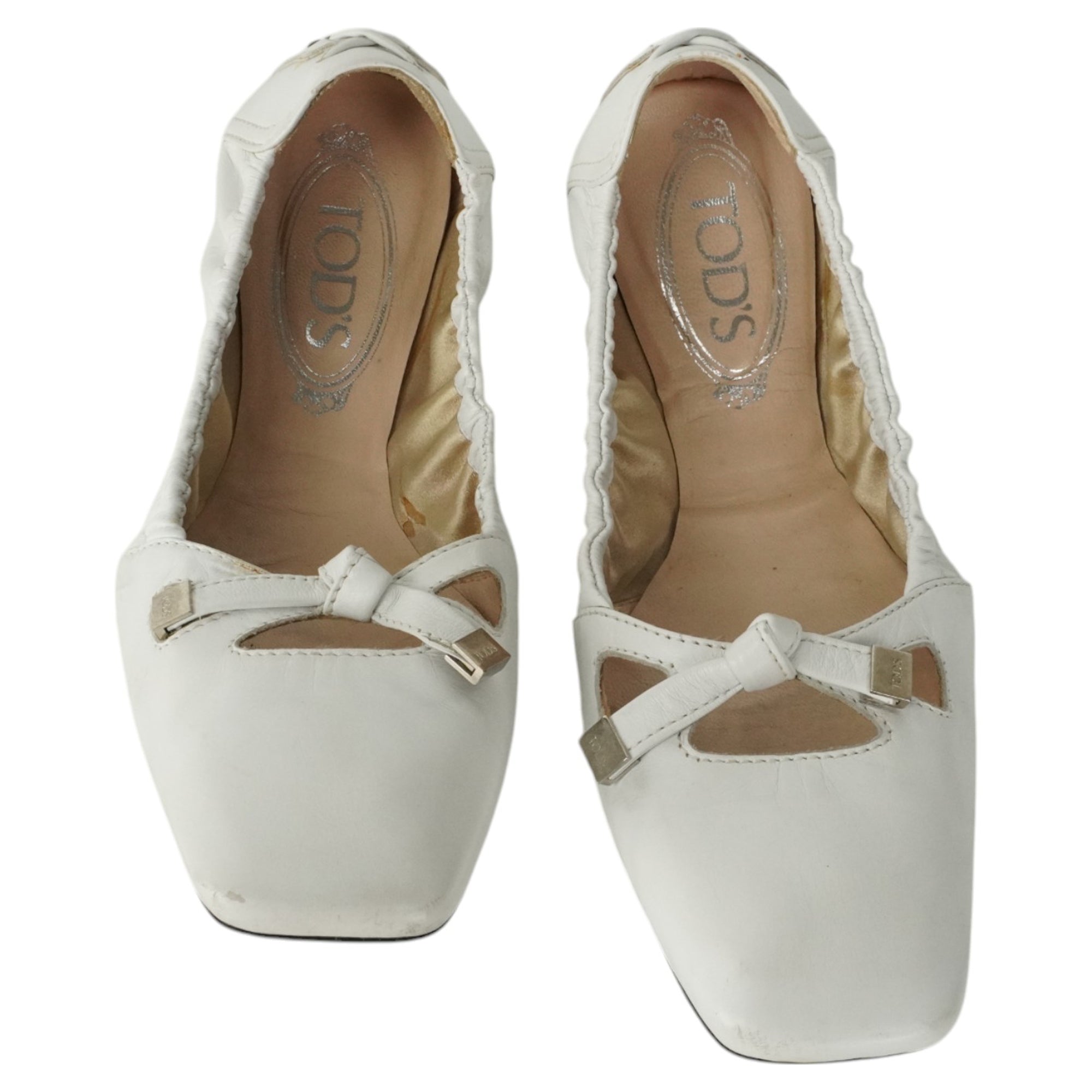 Women's Tod's White Ballerinas