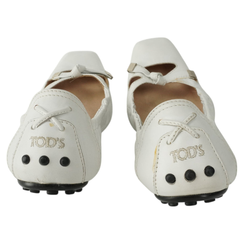 Women's Tod's White Ballerinas