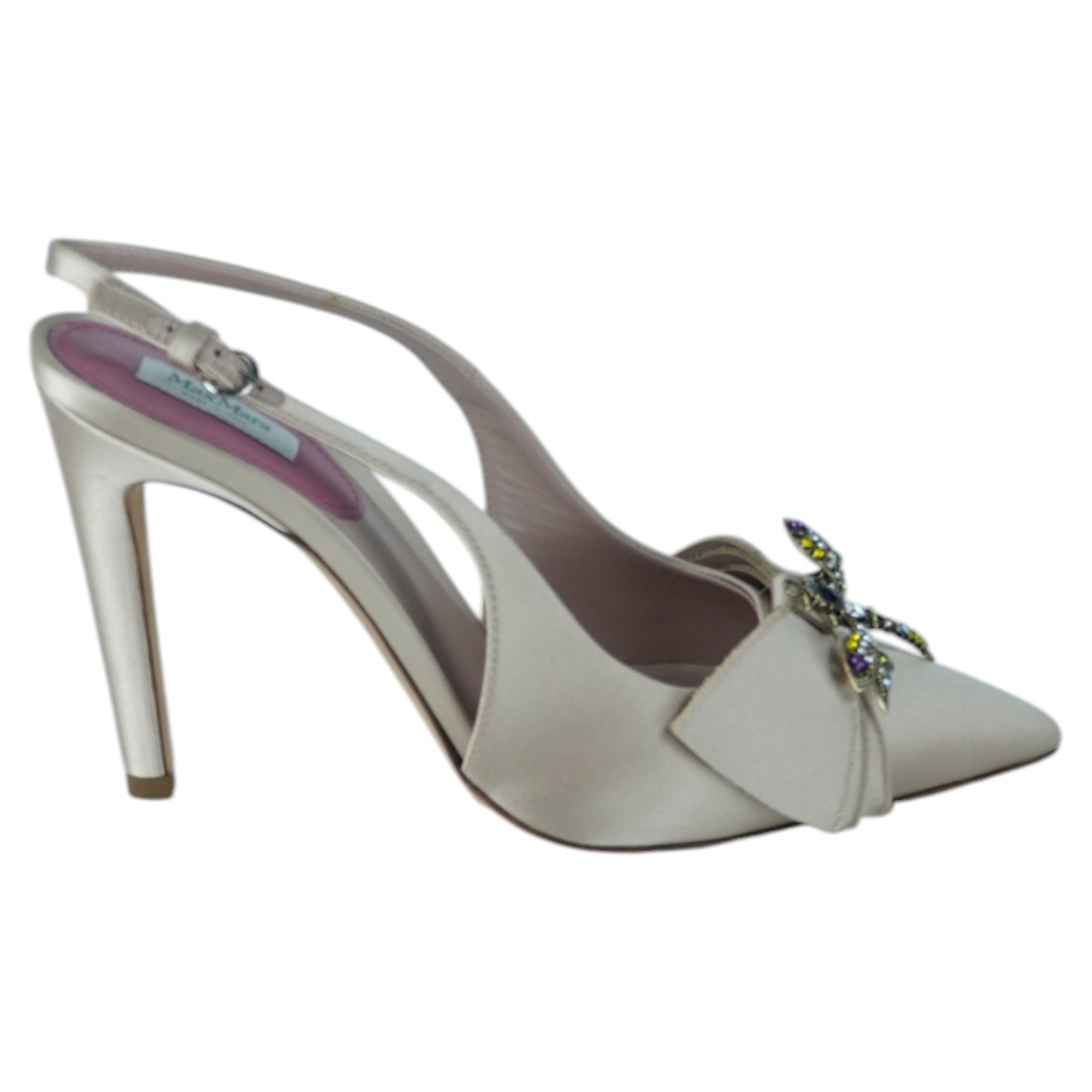 Women's Max Mara Bussola Satin Slingback Pumps