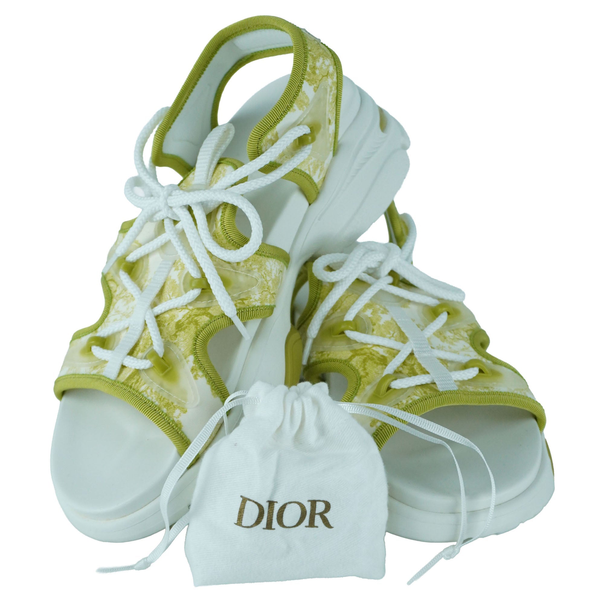 Women's Christian Dior Light Green D-Connect Sandals